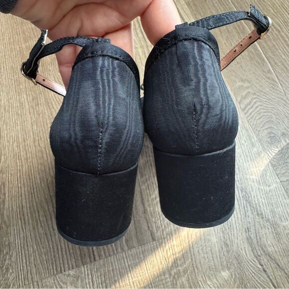 J.‎ Crew | Millie Bow Ankle Strap Heels in moiré - Picture 8 of 9